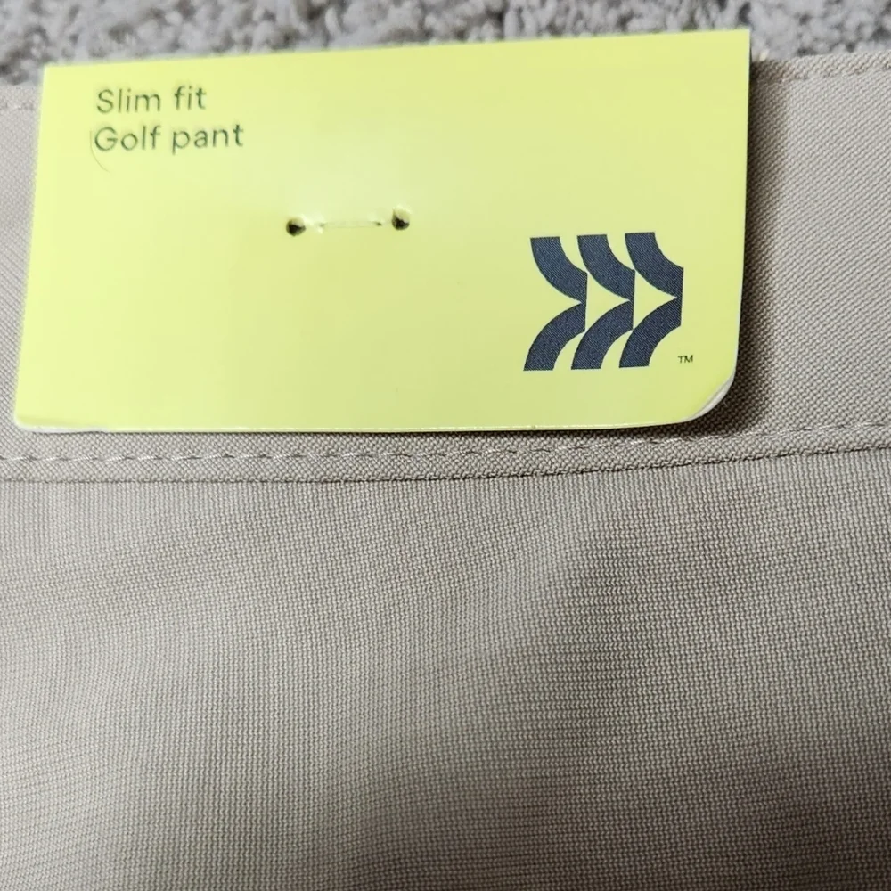 Men's Golf Slim Pants - All In Motion - Khaki - Size 38x30